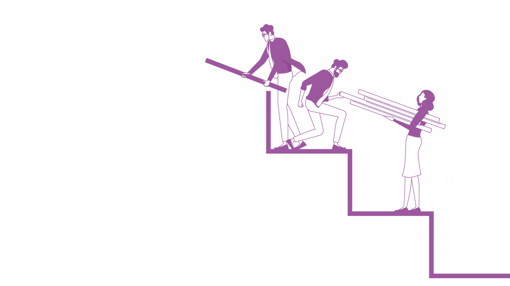 Bei der Planungsmethode nach Bottom-Up hat jede Abteilung eines Unternehmens Mitsprache. und Gestaltungsrecht für die übergeordneten Ziele. So gestaltet man zusammen einen Plan.